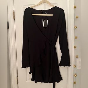 NWT Lea & Viola Black Long-Sleeve Romper